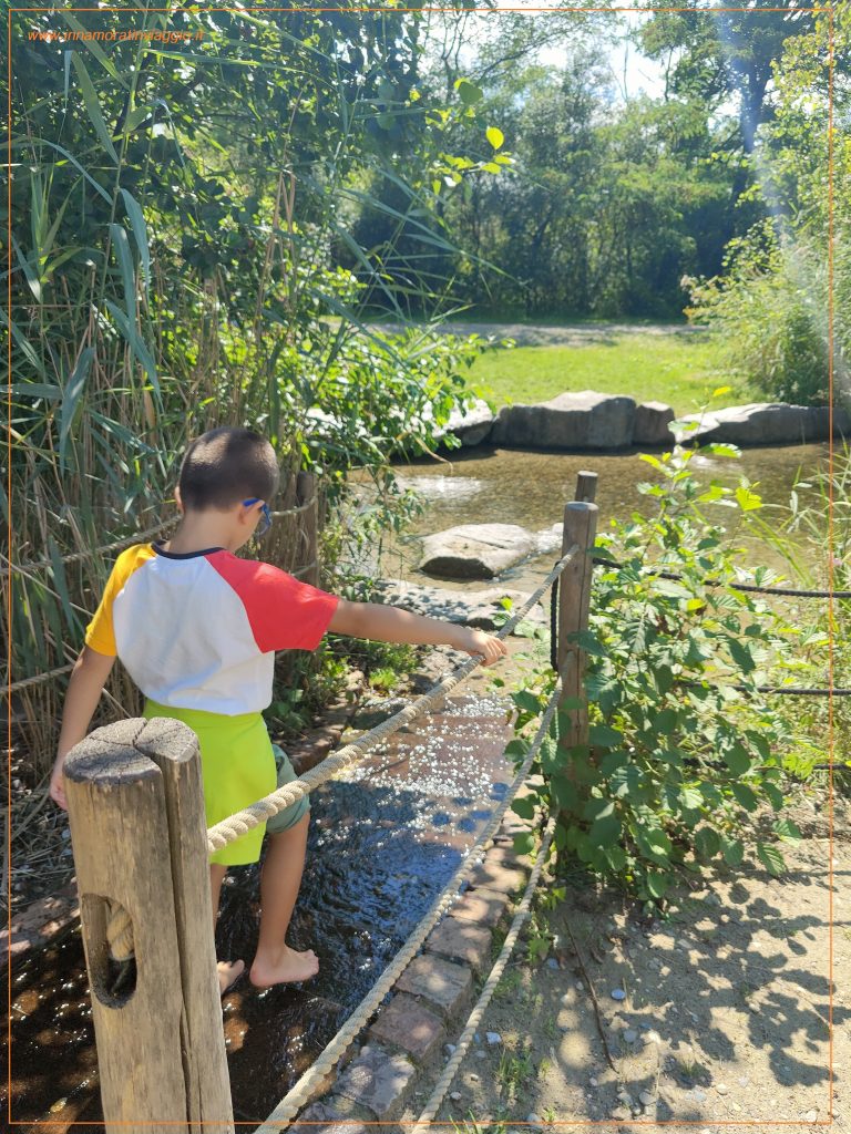 il percorso kneipp costruito all'interno dell'Ecomuseo d'Alsazia